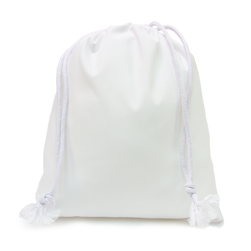 white cotton sacks, white cotton 25 x 30cm bags, personalised bags, personalised sacks, DTF bags, vinyl bags