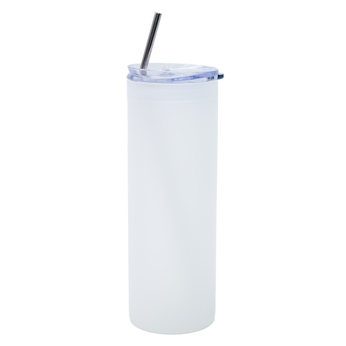 sublimation drinkware, sublimation tumbler, skinny sublimation tumbler, frosted glass tumbler, skinny frosted glass tumbler