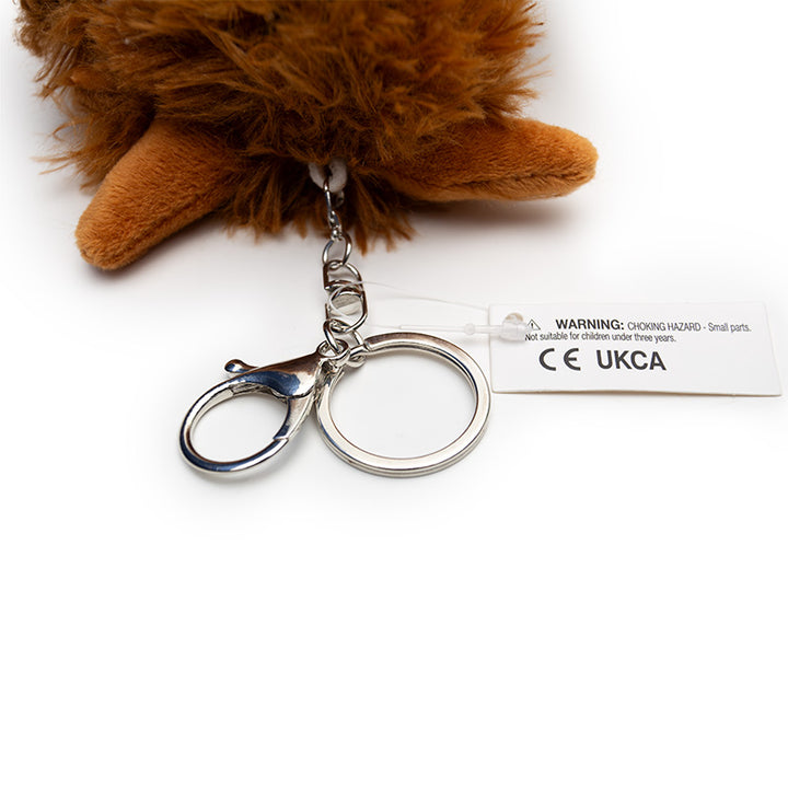 Sublimation Highland Cow Plush Keyring