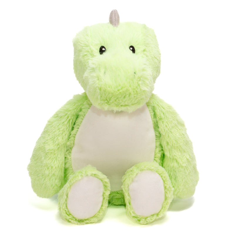 sublimation light green dinosaur, sublimation plush toys, personalised plush toys, keepsake gifts, green dinosaur plush