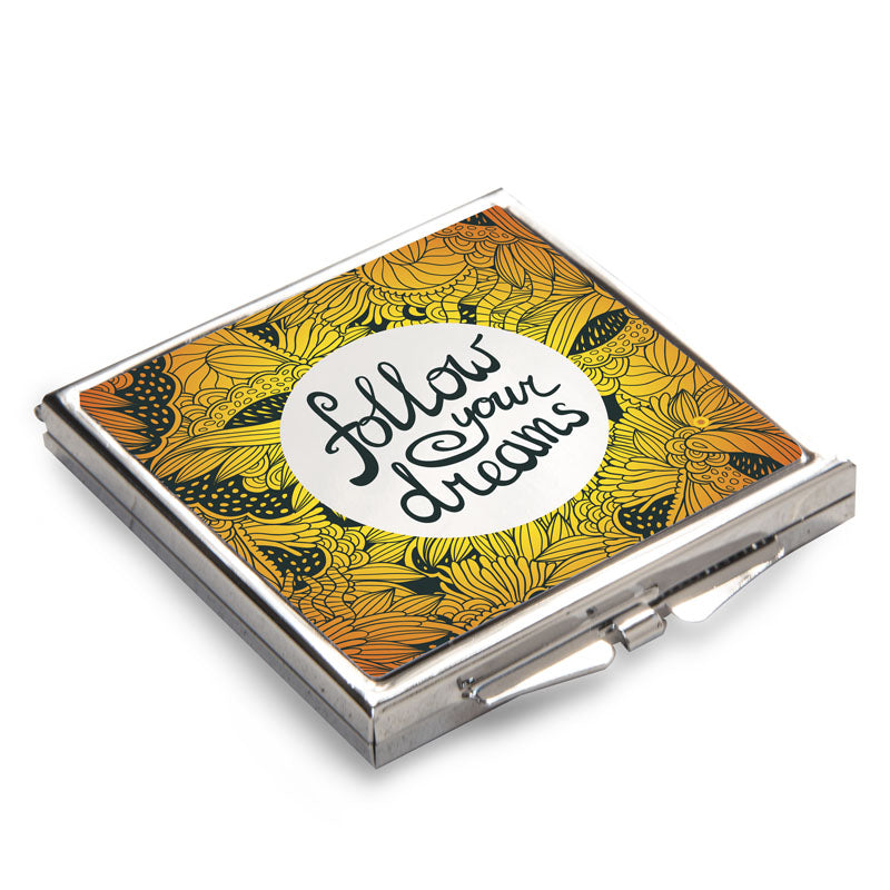 Square Sublimation Compact Mirror