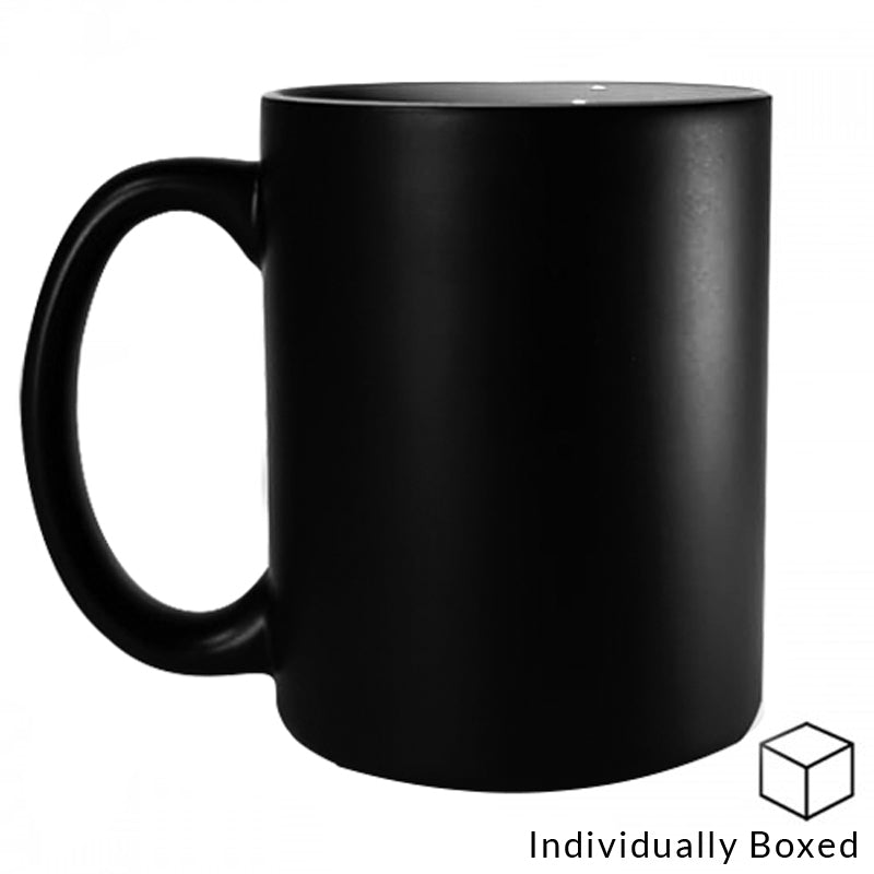 dye sublimation supplies, sublimation blanks, dye sublimation, 15oz colour changing mugs, 15oz sublimation mugs, matte black mugs, matte black colour changing mugs, dye sublimation, sublimation