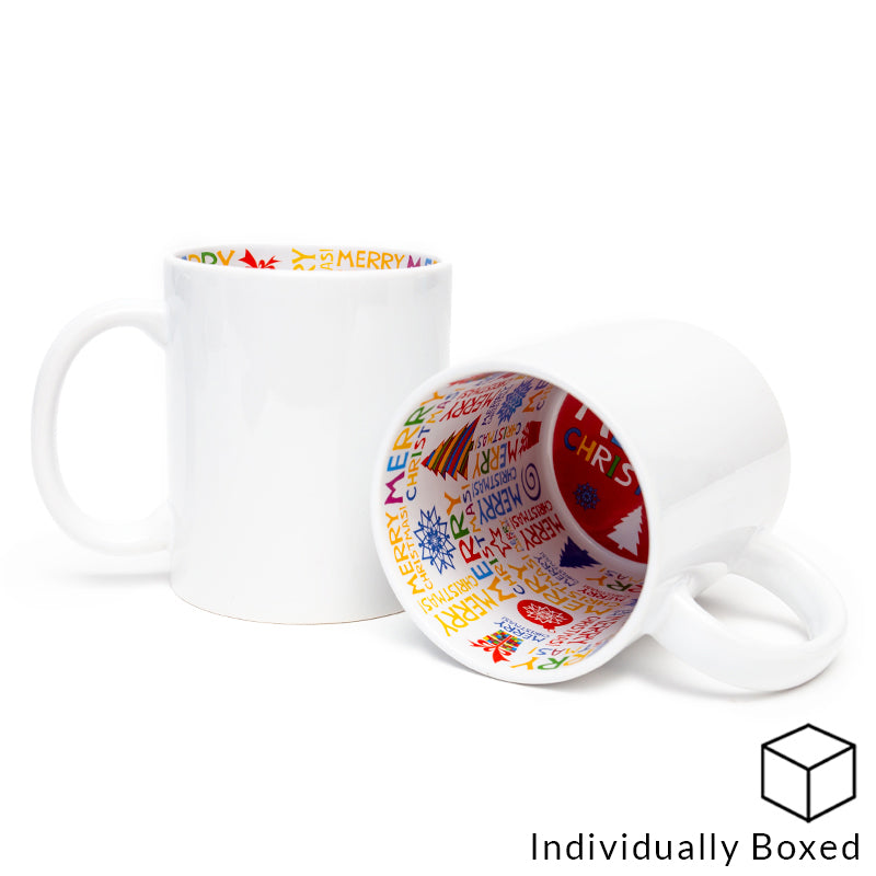 dye sublimation supplies, dye sublimation blanks, sublimation blanks, sublimation mugs, inner mugs, merry christmas, christmas mugs