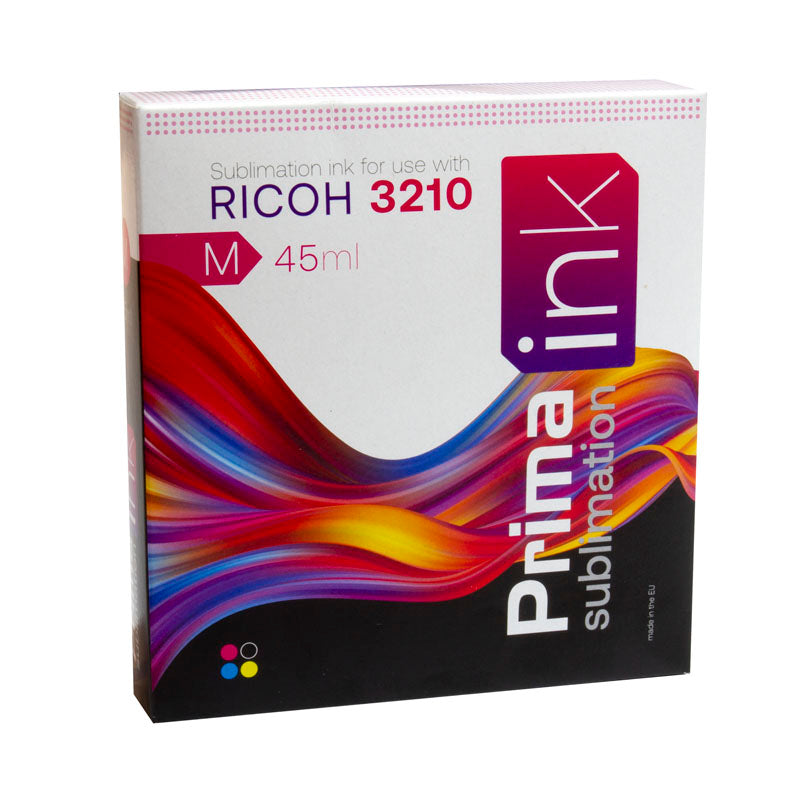 dye sublimation ink, prima sublimation ink, prima, ricoh 3210, ricoh 3210 sublimation ink, magenta sublimation ink