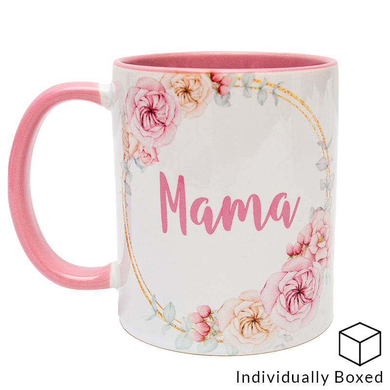 11oz Pink Inner & Handle Sublimation Mug