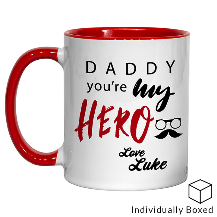 11oz Red Inner & Handle Sublimation Mug