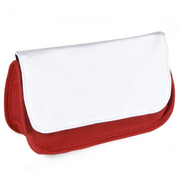 sublimation pencil case red, sublimation  make up bag red, dye sublimation pencil case red, dye sublimation make up bag red