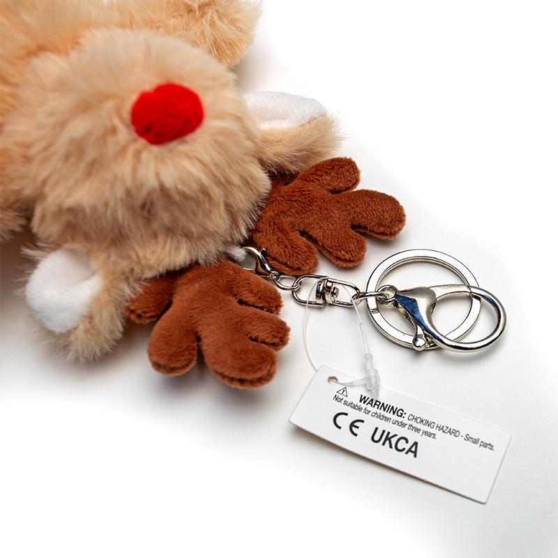 Sublimation Reindeer Plush Keyring