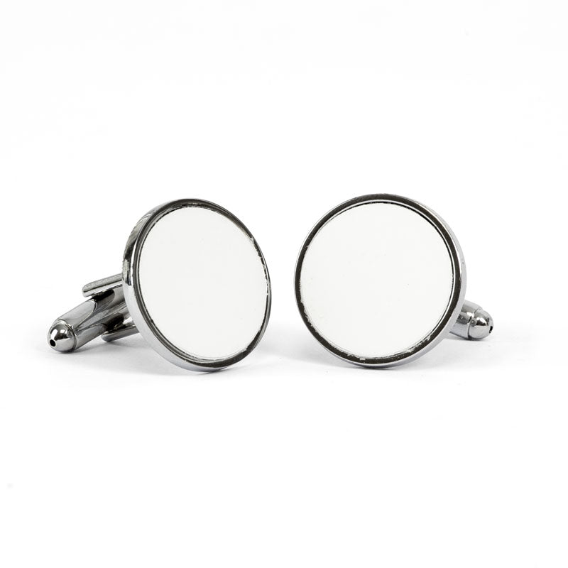 round dye sublimation cufflinks, sublimation round cufflinks