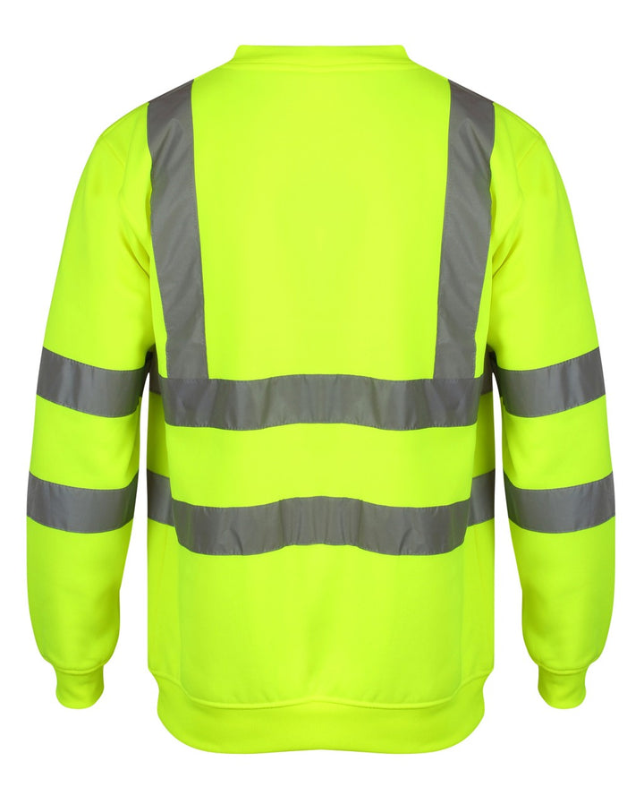 Large Hi-Vis Crew Neck Sweatshirts