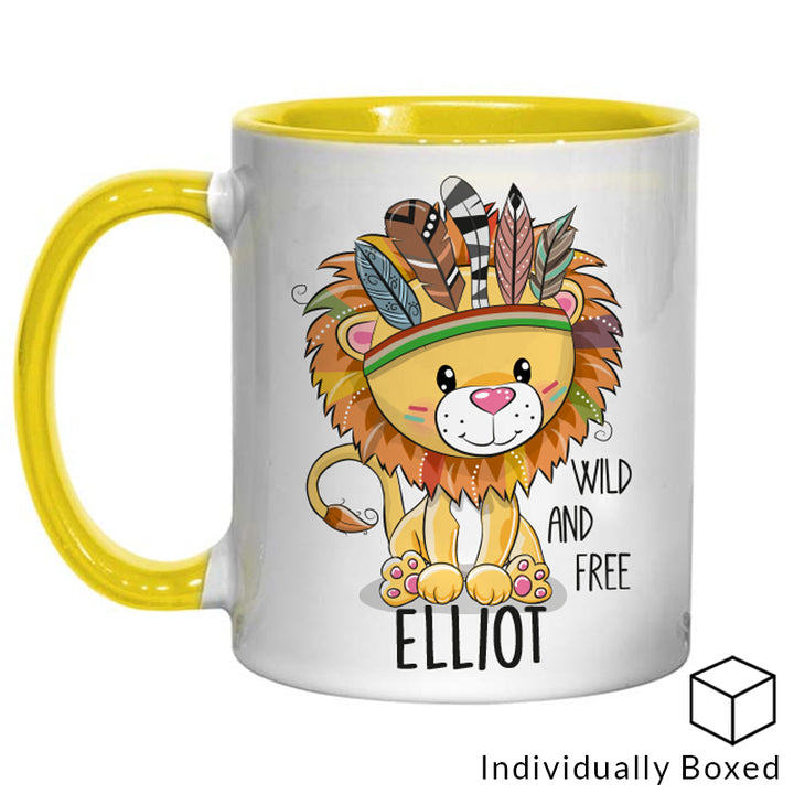 11oz Yellow Inner & Handle Sublimation Mug