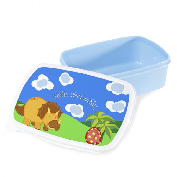 dye sublimation blue plastic lunch box, sublimation lunch box