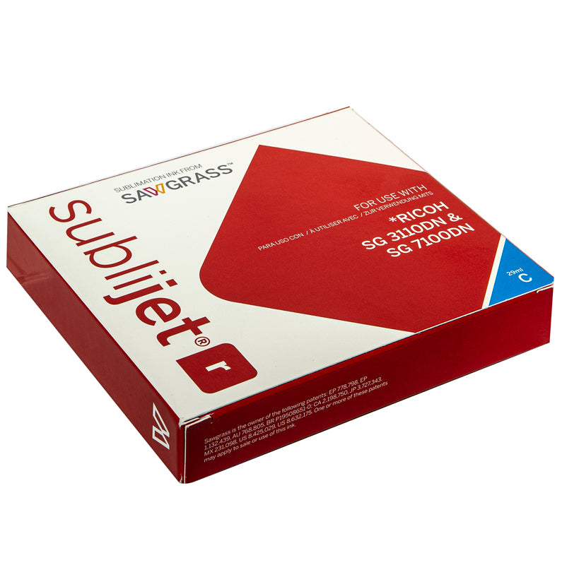 sublijet-r cyan ink, ricoh sublimation ink, cyan sublimation cartridge