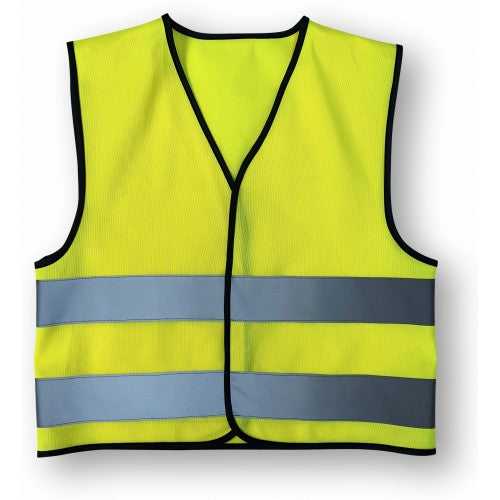 sublimation clothing, large child's hi-vis vest, sublimation workwear, sublimation blanks, high visibility clothing, high visibility vests