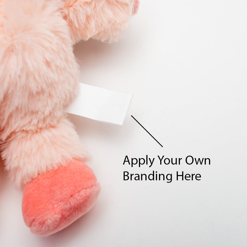 Sublimation Pink Pig Plush Keyring