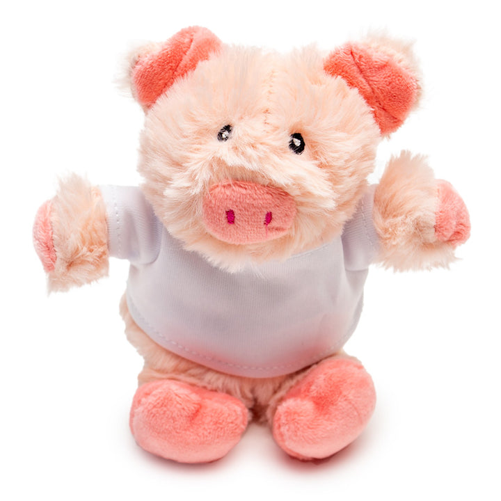 Sublimation Pink Pig Plush Keyring