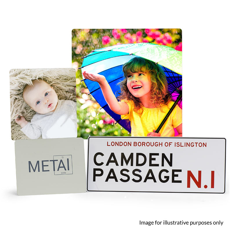 metal sublimation aluminium, sublimatable aluminum panels, 5 x 5 metal photo panel