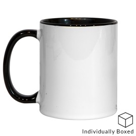 11oz Black Inner & Handle Sublimation Mug