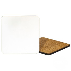 Square MDF Coaster With Cork