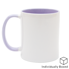 11oz Lilac Inner & Handle Sublimation Mug x36