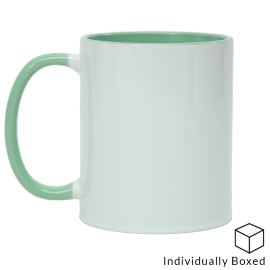 11oz Mint Green Inner & Handle Sublimation Mug x36